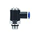 AIGNEP USA 85973-08-08 Needle Valve, Screw Adjustment, 1/2" Tube x 1/2" Swift-Fit Universal Thread (Composite Body)