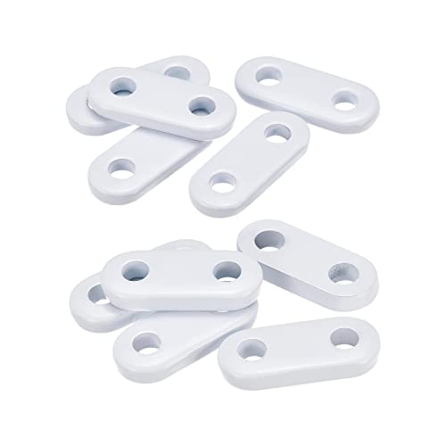 sourcing map White Curtain Weights Iron Heavy Pendant for Home Bedroom Curtains Tablecloth Flags (Set of 2 Sizes, 15g 8pcs, 20g 8pcs)