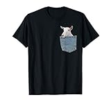 Goat Pocket Baby Goat Peeking Funny Goat Tee Shirt Animal