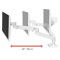 Ergotron LX Pro Monitor Arm, Tischhalterung für Monitore bis 34", 1,8-10 kg, VESA, Constant Force Technologie, 10 Jahre Garantie, Weiß - 45-682-290 – Ansicht 4