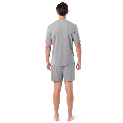 Fruit of the Loom Men's 360 Stretch Sleeve V-Neck Top and Short Sleep Pajama Set2