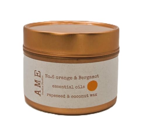 Essential oil candles (100g, No6 Orange & Bergamot, lavender, Ylang-Ylang, cedarwood and patchouli)