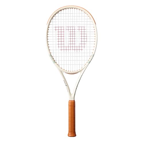 Wilson Clash 100 V3 RG 2026 Adult Performance Tennis Racket - Grip Size 3-4 3/8 Strung with Sensation 16 Natural at Mid Range Tension