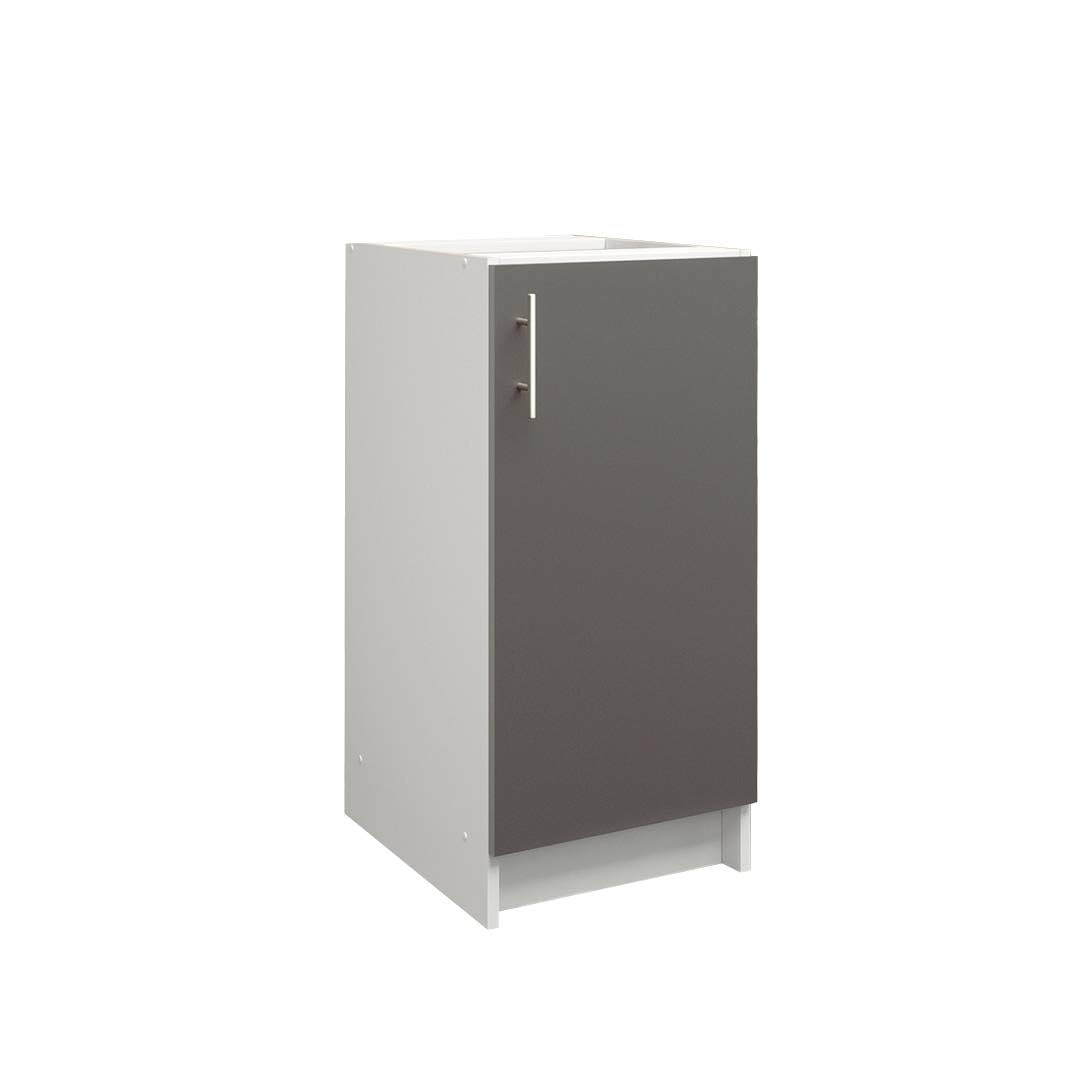 JD Greta Fixed Height 400mm Kitchen Base Cabinet Floor Unit (Without Worktop) – Dark Grey Matt — image 1