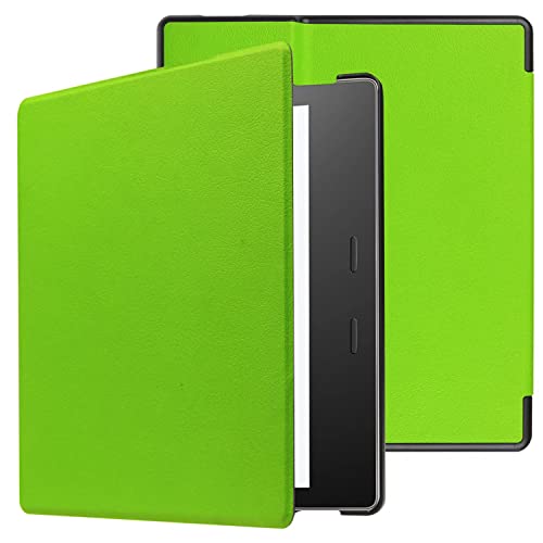 for Amazon Kindle Oasis 9th/10th Generation (2017/2019 Release) Cover, Ultra Slim Folio Lightweight Leather Case for Kindle Oasis 7' inch (9th 2017 Release, 10th 2019 Release) (Green)