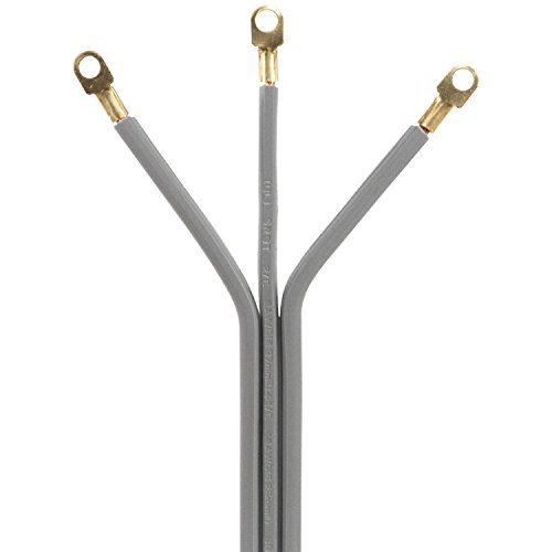Certified Appliance Accessories 50-Amp Appliance Power Cord, 3 Prong Range Cord, 3 Wires With Eyelet Connectors, 10 Feet, Copper Wire #TOP5