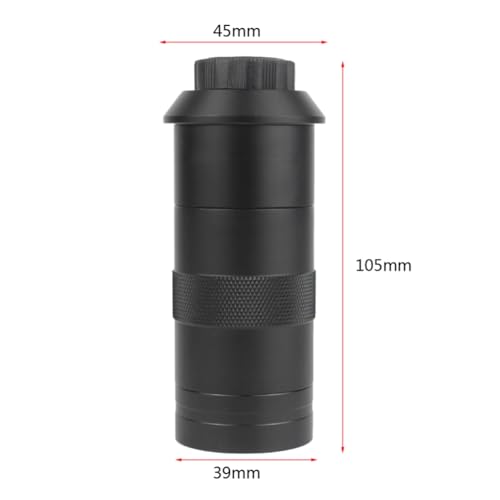 Lente objetivo para cámara de microscopio industrial con enfoque ajustable tipo C 5