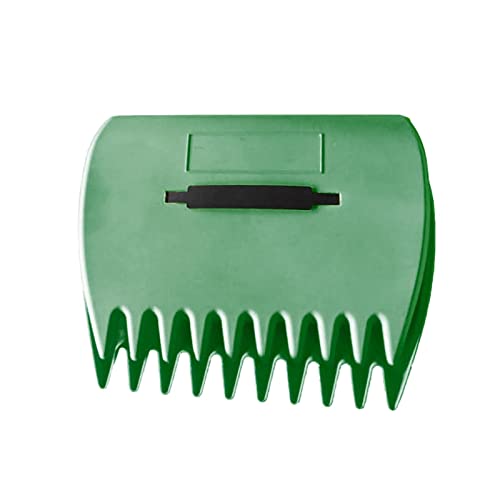 Garden Leaf Grabbers Large Sized Leaf Collector Garden Scoops with Handles Hand Rakes for Leaves Lawn Debris and Waste Pick Up(Green)
