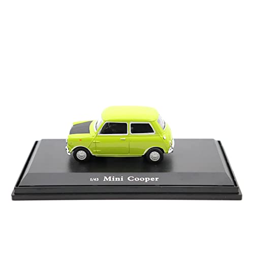 1:43 Mini Cooper Green: Black Bonnet - Optimum Diecast - Motor City Classics #TOP16