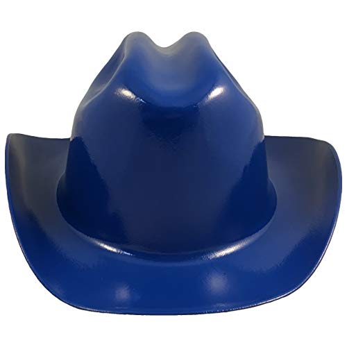 Western Cowboy Hard Hat With Ratchet Suspension (Royal Blue) #TOP1