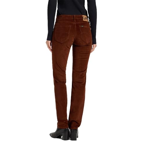 Lee Marion Straight Corduroy Pant Luxe Brown Size 33X33 - 2