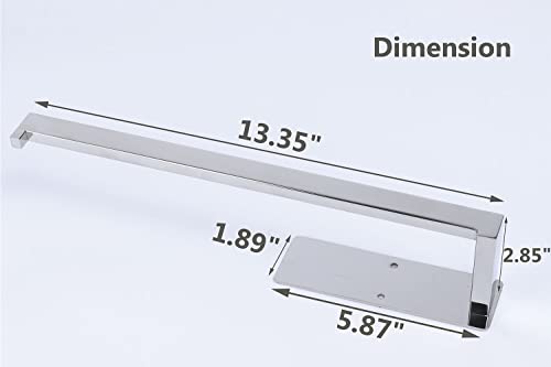 Vanloory Paper Towel Holder, Paper Towel Holder Under Cabinet Stainless Steel Paper Towel Rack Available In Adhesive And Screws, Paper Towel Dispenser For Kitchen, Bathroom (Polished Chrome, 13 Inch) #TOP3