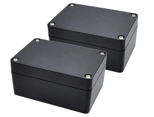 Project Box, 2 Pcs Electrical Junction Box, IP65 Waterproof Electrical Project Case, ABS Plastic Dustproof Outdoor Electrical Boxes, Electronic Junction Box Power Enclosure, 2.5x2.3x1.4 inch