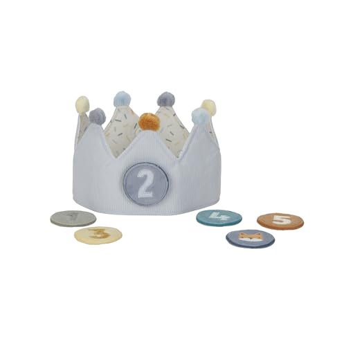 Miniatura 2 de Little Dutch Corona De Cumpleaños De Tela Para Niños Con Números Intercambiables 1-5 Zorro - Azul