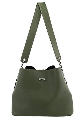 Bolsa Feminina Ombro/Mão Retta Oficial (Verde Militar)