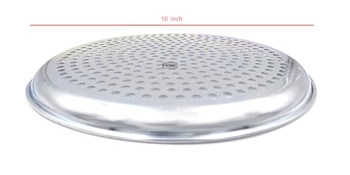 Image of Prime Bakers and Moulders Perforated Pizza Tray for Oven, Round (Aluminum, 10 Inch)