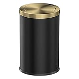 Stainless Steel Trash can,Bathroom Trash can with lid，Small Trash Can with Flipping Lid,...
