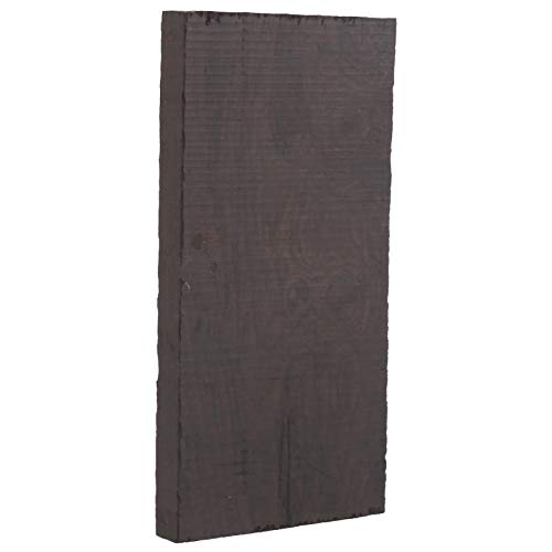 QANYEGN 黒檀の板、黒檀の木材ブランク、DIY 手作り木製ハンドル楽器アクセサリー (ブラック)(120*60*10mm)