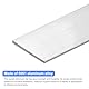 QUARKZMAN Quadratischer Aluminium Flachstab, 1/4 dick, 3,5 Breite, 12 Länge, Aluminiumstab 6061 Aluminium Flachplatte, 5 x 90 x 305mm T6511 Solides Neues Mill-Lager für Industriegebäude