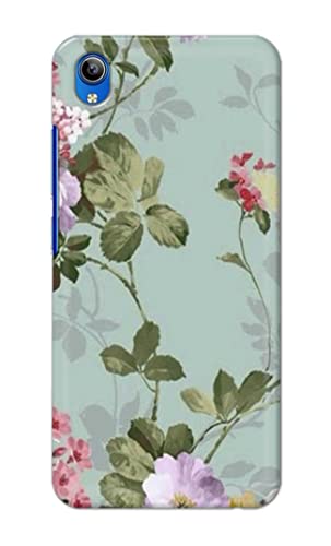 Image of Printed Hard Back Cover Case for Vivo Y1s 2020 Back Cover (Floral Painting) -1302