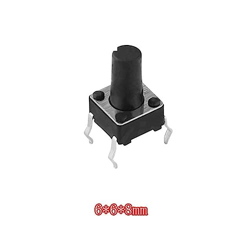 Micro interrupteur tactile 6x6mm réactif bouton poussoir 12V pour circuits - 2