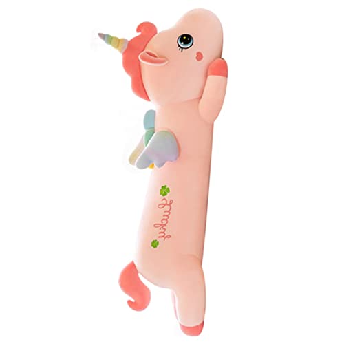 抱きまくら ユニコーン縫い包み 可愛い 特大 もこもこ 添い寝 抱き枕 おもちゃ 柔らかい 多機能 横向き寝 洗える 癒し系 デスク/昼寝まくら プレゼント かわいい ふわふわ ピンク 130cm