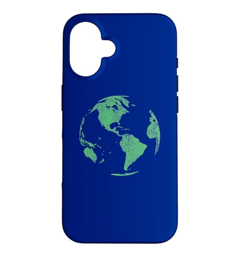 Custodia per iPhone 16 LA GIORNATA DELLA TERRA SALVA IL NOSTRO PIANETA CAMBIAMENTO CLIMATICO MAPPA DEL MONDO GLO