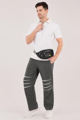 Image of SaintX Men's Premium Performance Joggers | with Knee Gussets for Enhanced Mobility | Stretchable Functional Fabric | Modern Athletic Straight Fit | Stylish Casual & Active Wear (Style 39)