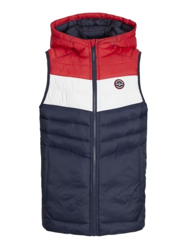 JACK&JONES JUNIOR Jungen JJESPRINT Puffer Bodywarmer Hood JNR Weste, Navy...