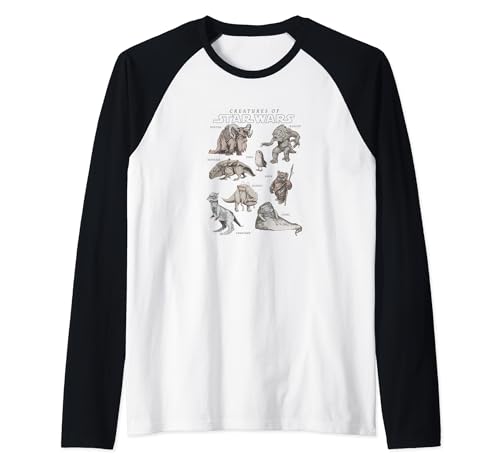 T-shirt Star Wars More Creatures raglan de qualité supérieure