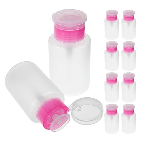 Botella de prensa recargable PRETYZOOM con bomba dosificadora para quitaesmalte de 150 ml