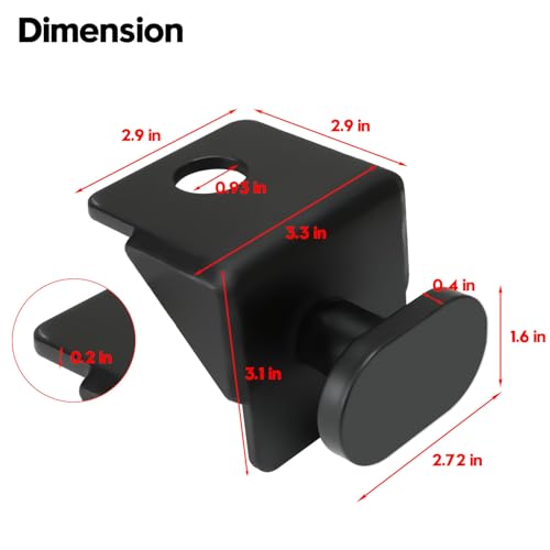 Triangular Design Shipping Container Anchor (4 Pack)More Stable, Heavy Duty Steel Shipping Containers Side Twist Lock, Black Powder Coated Shipping Container Tie Downs, Shipping Container Accessories by Fistihon - Image 6