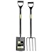 Price comparison product image Draper Carbon Steel Garden Fork and Spade Set | Gardening Tools Set | Long Handled Garden Tools | 83971