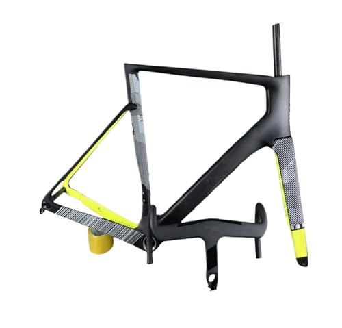 T1100 Compatible for OSTRO Bicycle Frame Blue Road Bike Frameset with Handlebar(OS03,49cm)