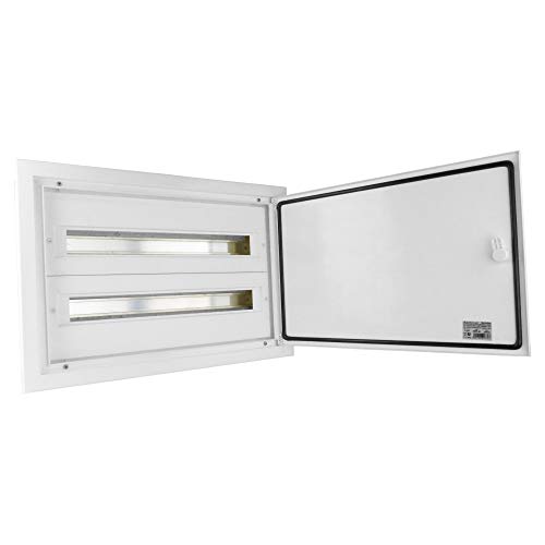 Verteilerkasten IP54 DARP-48 2x24 Unterputz Alutür Unterverteiler Sicherungskasten 9.224 E-P 6743