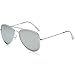 SOJOS Classic Aviator Polarized Sunglasses for Men Women Vintage Retro Style,Silver/Silver