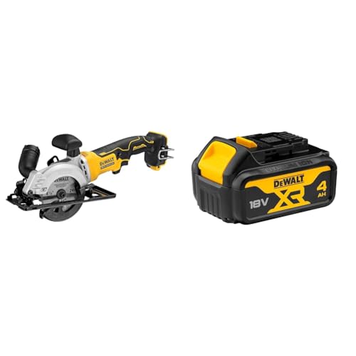 DEWALT DCS571N-XJ Compact Circular Saw 18V XR, Bare Unit + DEWALT Battery