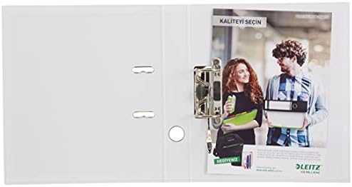 Leitz 10061001 Klasör180° Wow Dar Metalik Beyaz - Görsel 3