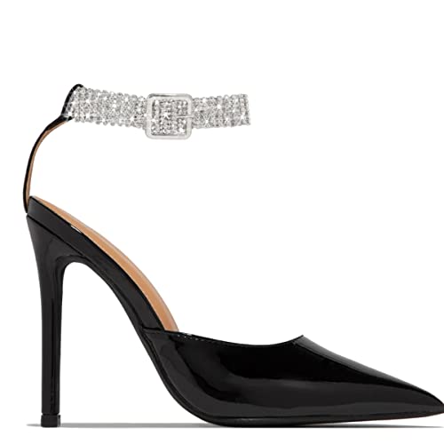 Xsbody Rhinestone Belt Anklet Bracelets For Women Girls Silver Elegant Wide Ankle Bracelet Strap Sparkly Diamond Foot Chain Waterproof Jewelry Party #TOP6