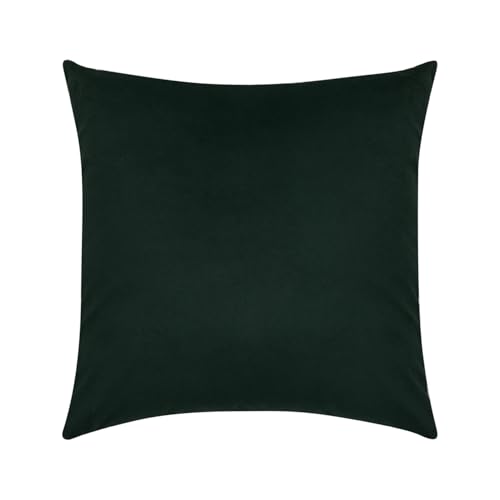 Image of Wakefit Designer Cushion Cover | 16x16 inch | Velvet Foil Print Fabric | Machine Washable | Pack of 1 | Golden Maze | Green Fabric & Golden Print
