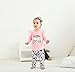 KuKitty 3Pcs Baby Girl Clothes Long Sleeve Letter You Make Me Smile Tops Geometric Pants and Headband Outfit Set (12-18 Months)