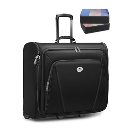 How to make suit fit inside luggage MATEIN Rolling Garment Bag with Laptop Compartment
