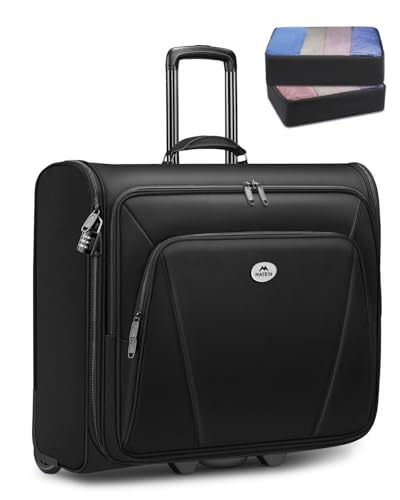 MATEIN Rolling Garment Bag with Laptop Compartment