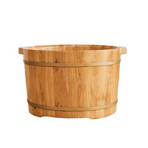 Spa de pies en barril de madera para pedicure y baño