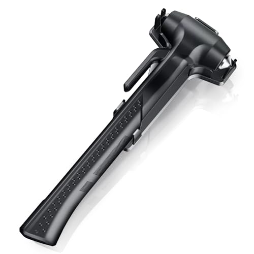 WONDER POINT Autofensterbrecher, Glasbrecher und Sicherheitsgurtschneider, Notfall-Sicherheitshammer für Autoglas, Fensterstanzer, Sicherheitsgurtschneider, automatische Fluchtwerkzeuge (schwarz)