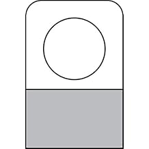 1-1/4" X 7/8" Round Hole Adhesive Hang Tabs 1000/Pack
