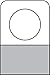 1-1/4" X 7/8" Round Hole Adhesive Hang Tabs 1000/Pack