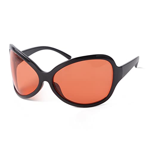 Oversized Sunglasses Wrap Around Sunglasses Y2K Shades for Women Men Trendy Oval Sun Glasses Big Sunnies Shades