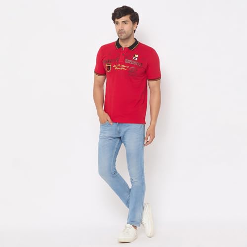 Image of Duke Letter Print Slim Fit Men Tshirt