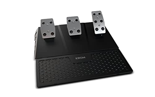 Krom-K-WHEEL-PRO-NXKROMKWHLPRO-Juego-de-volante-pedales-y-palanca-de-cambios-levas-en-el-volante-3-modos-sensibilidad-PC-PS3-PS4-XBOX-ONE-SWITCH-X-Input-y-D-Input-negro